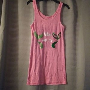 Vibe with me mermaid tank.